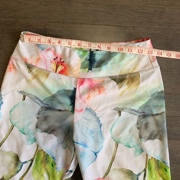 Jala Multicoloured Floral Watercolour Yoga Leggings Women’s M - Picture 2 of 4